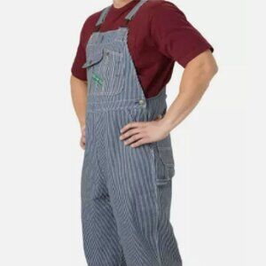 Vintage Hickory Stripe KEY "Imperial" Overalls - Unisex, 30x32 W